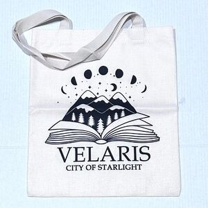 VELARIS City of Starlight New Canvas Tote 13.5” x 15.5” New
